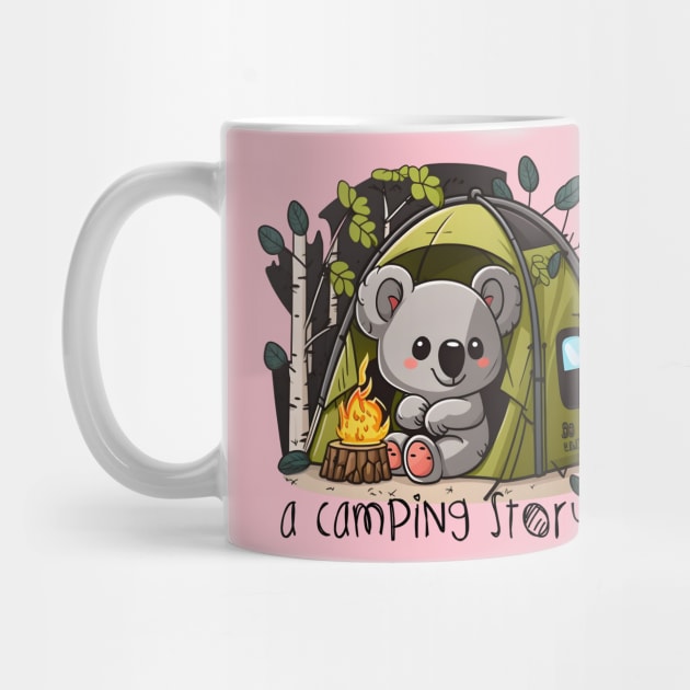 Koala camping into the wild with quote by Orloff-Tees